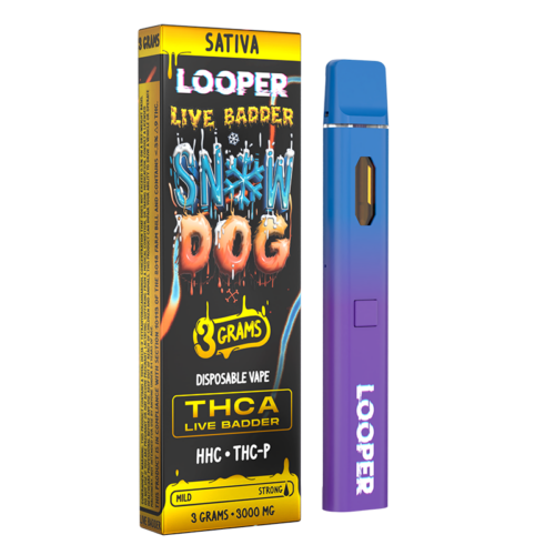 Looper Disposables | THC-A  Live Badder 3G | 5ct Box |