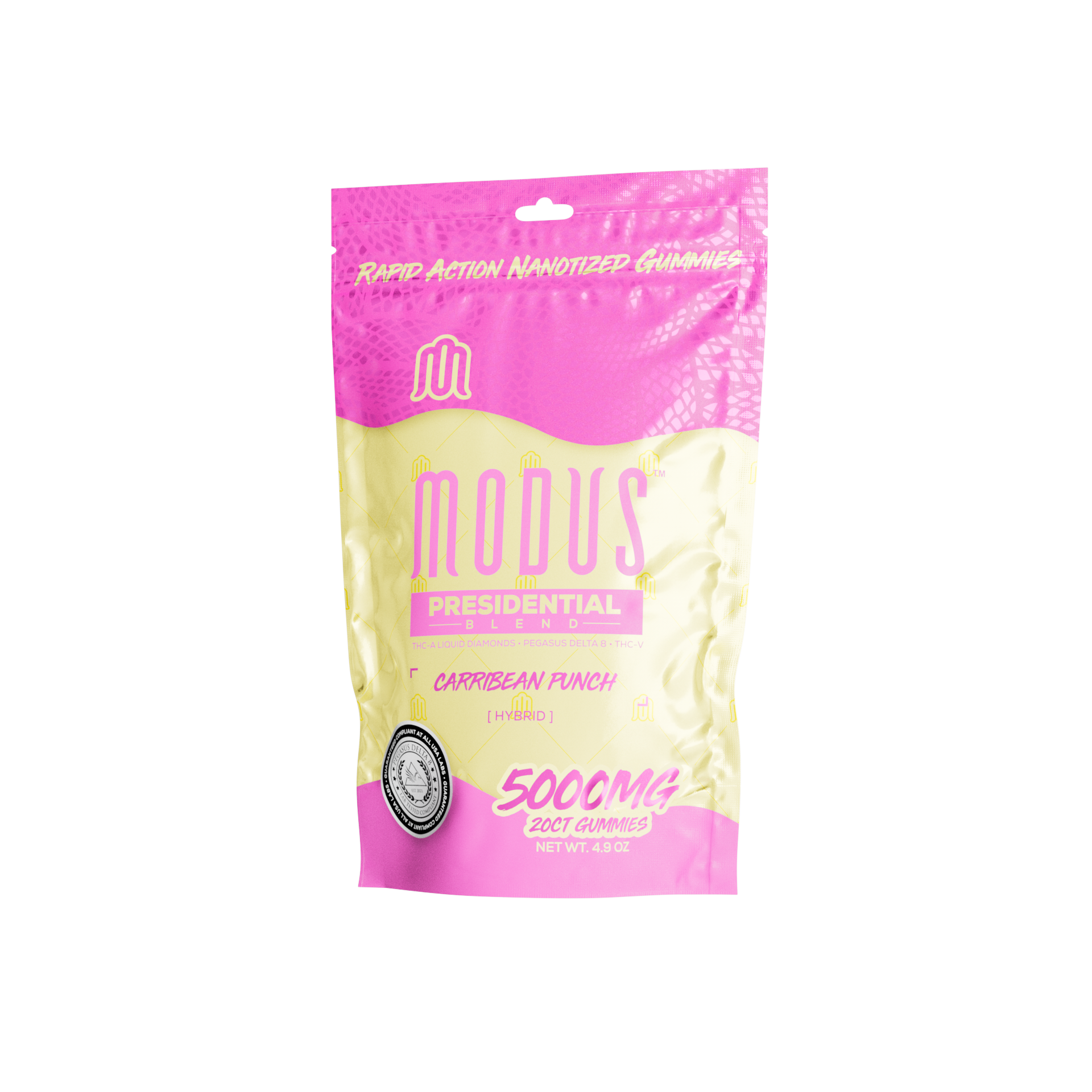 Modus | Edibles | Presidential Blend Gummies 5000mg | 5ct Box