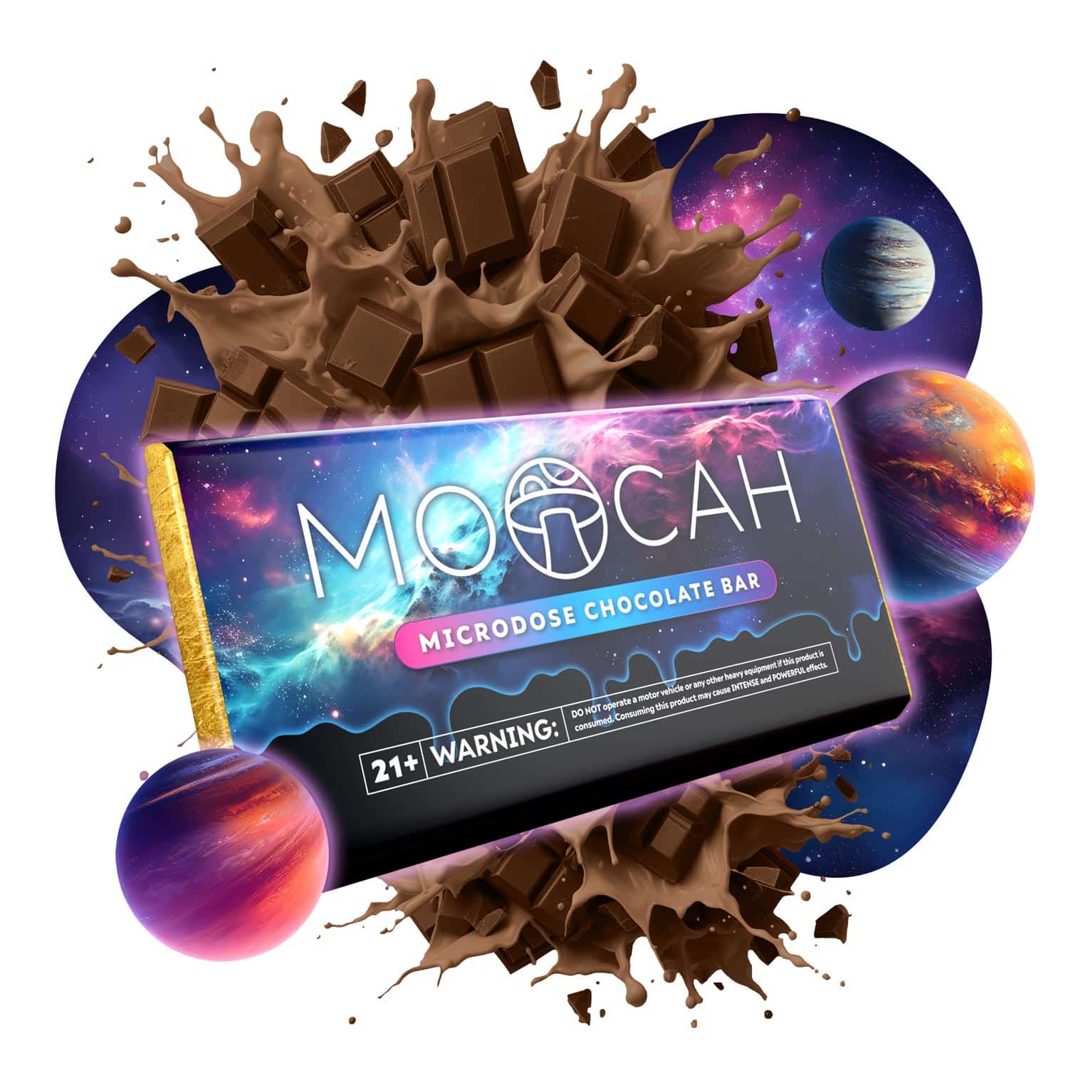 Moocah Microdose Milk Chocolate Bar Single