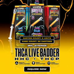 Looper Boosted Shot Live Badder 3ml Syringe THCA HHC THCP | 5ct Box |