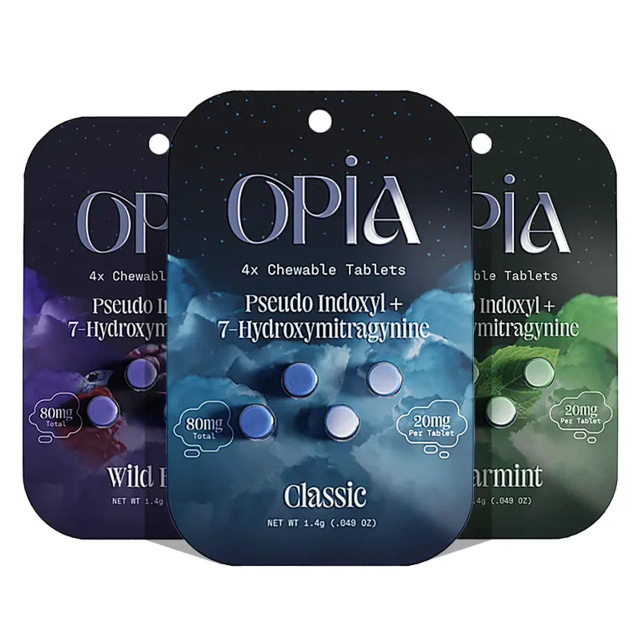 Opia Caps | Pseudo Indoxyl + 7 - Hydroxy | 80mg | 4 Pack | 10ct Box |