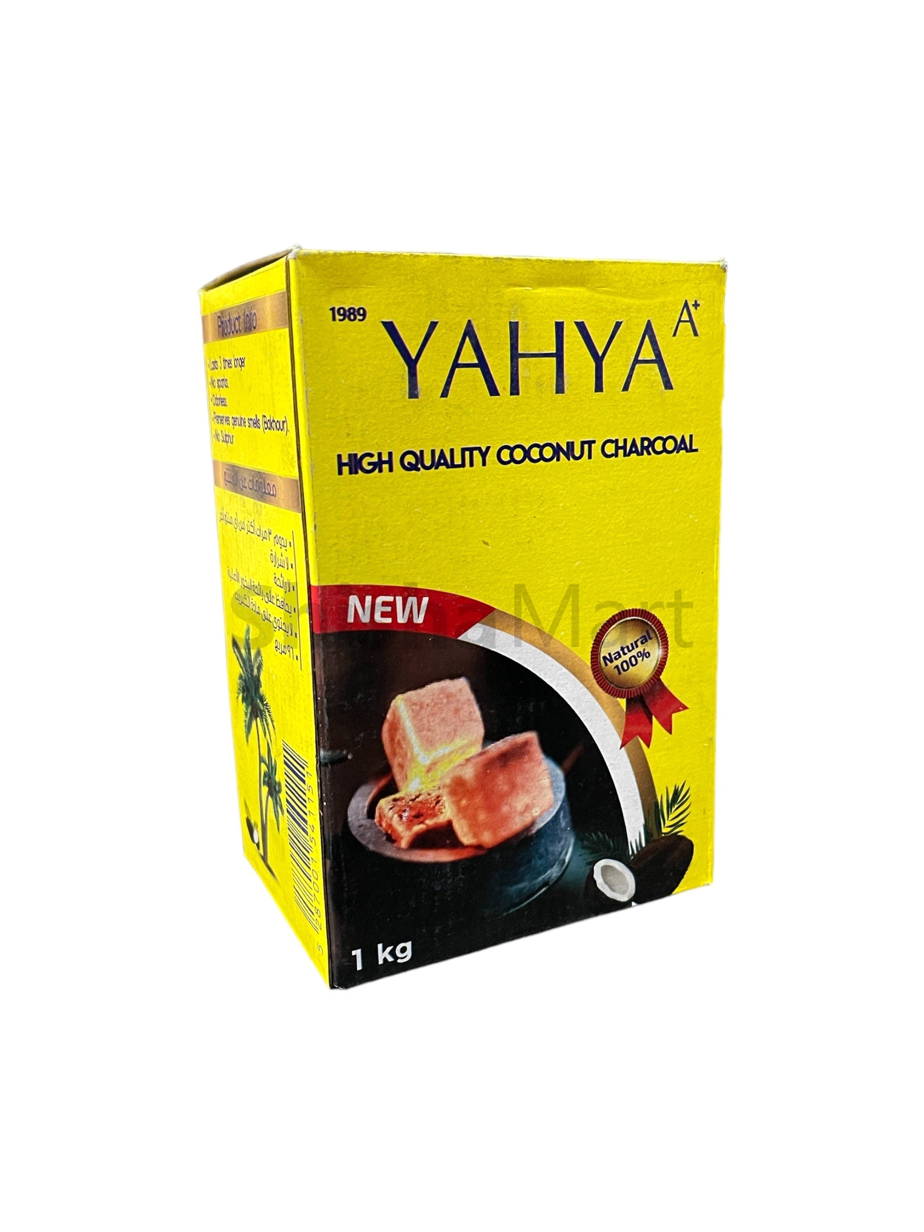 Yahya Coconut Shells Charcoal 72ct Box