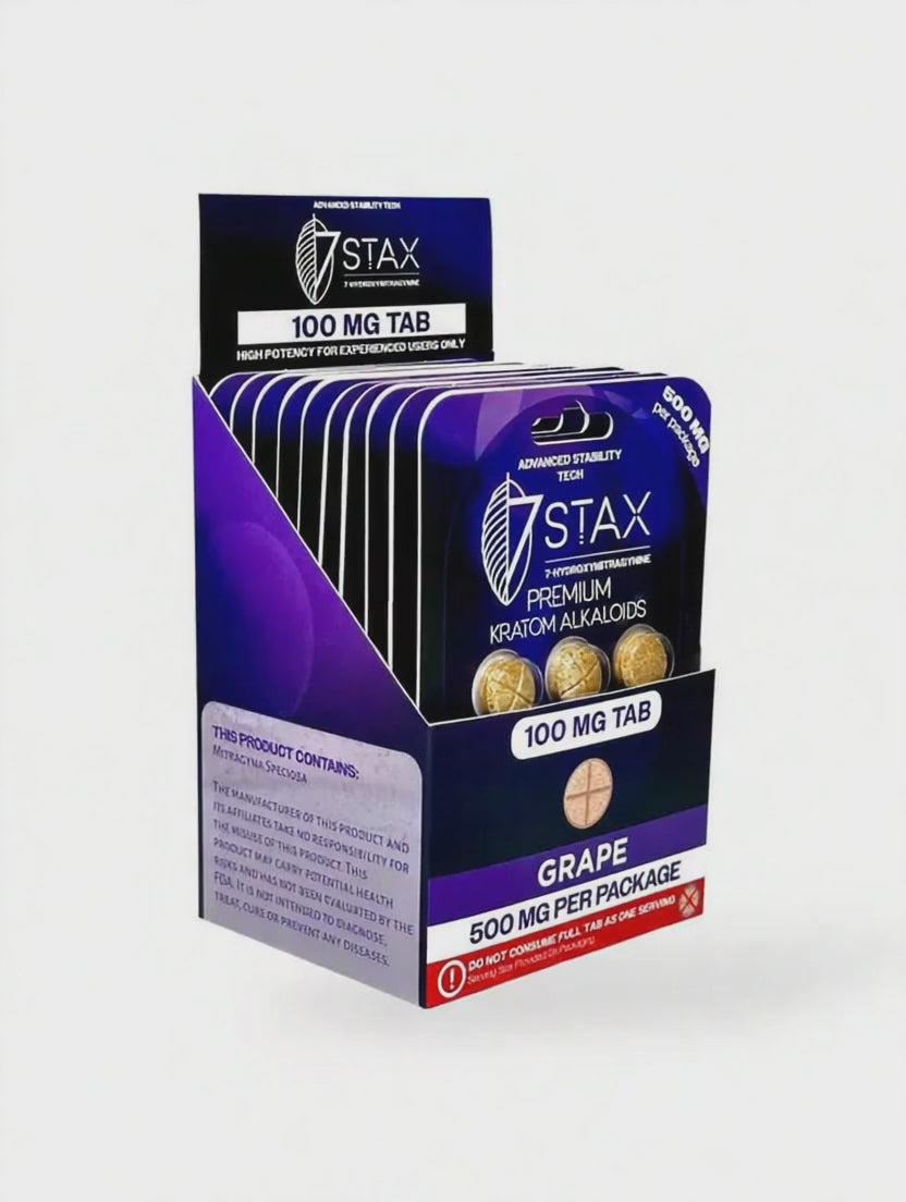 7 Stax 7 Hydroxy (5pk) 100mg Per Tab (500mg Per Pack) 10ct Box |