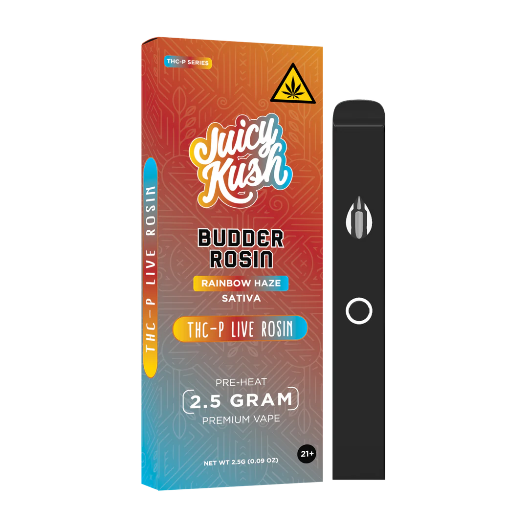 Juicy Kush Disposable | Budder Rosin THC-P 2.5G | 5ct Box |