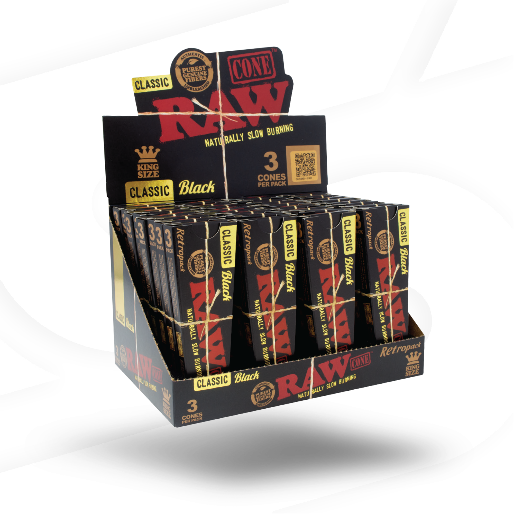 Raw Black Classic Retropack KG 3PK 32ct Box