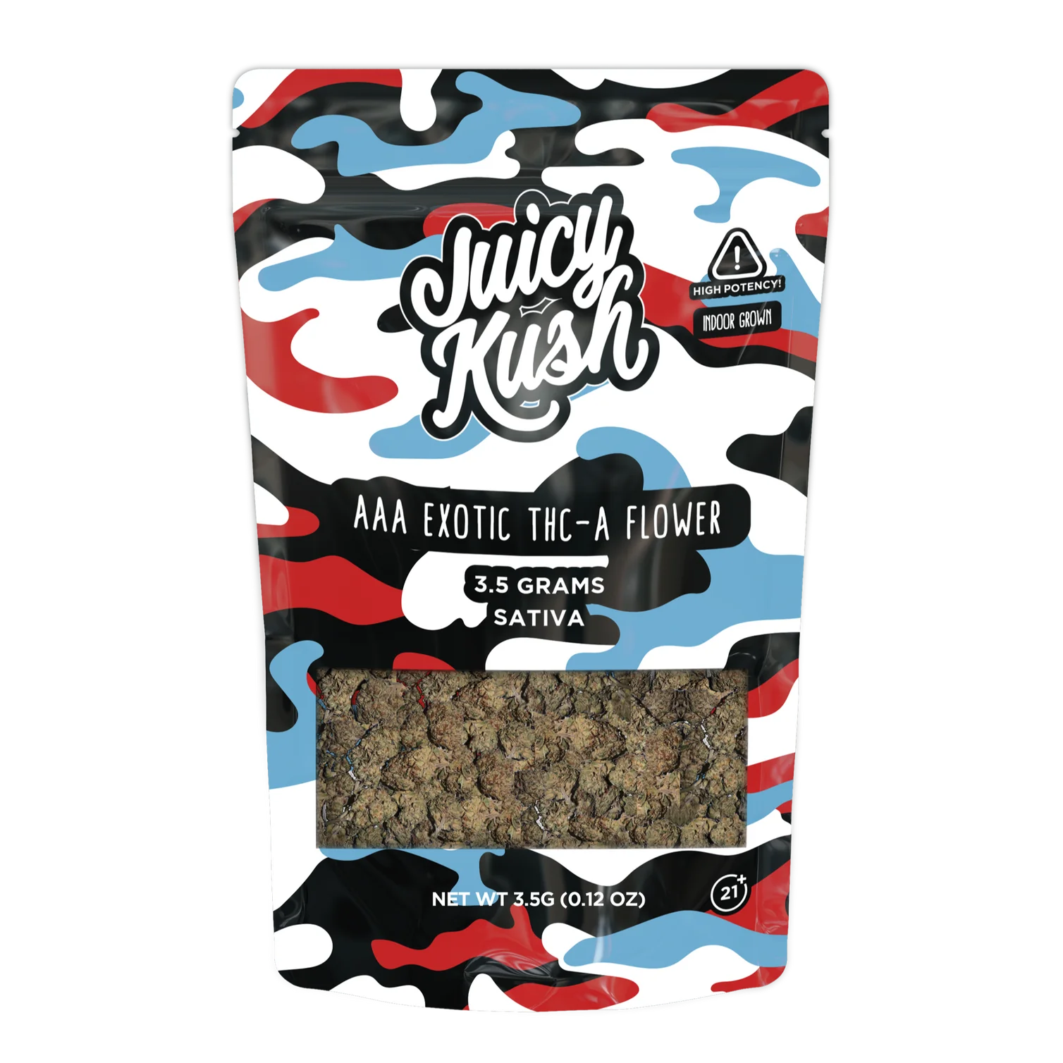 Juicy Kush Flower | AAA Indoor Exotic THC-A 3.5G  | 5ct Box |