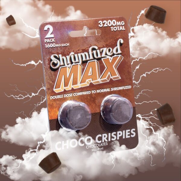 Shrumfuzed Max Mushroom Chocolates | 3200mg 2pk | 10ct Box |