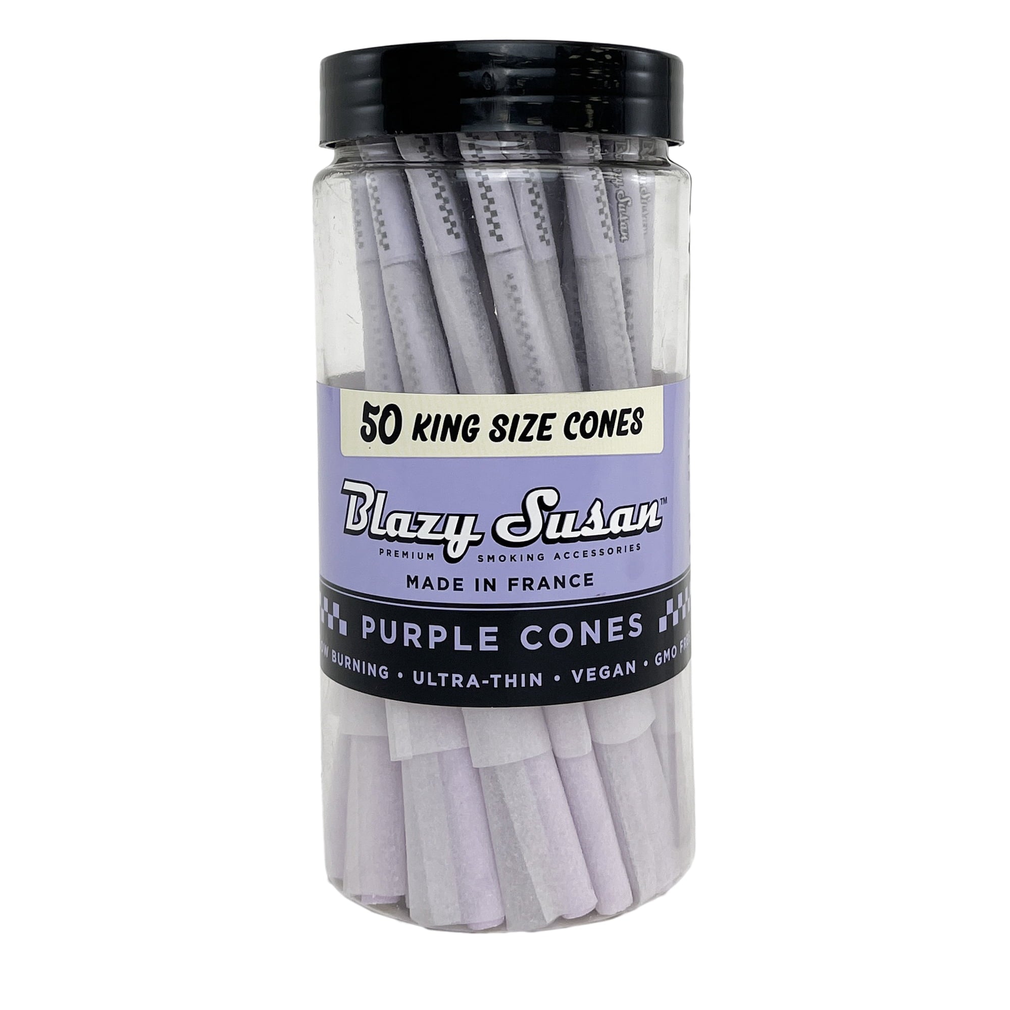 Blazy Susan Cones | Purple King Size | 50ct Jar