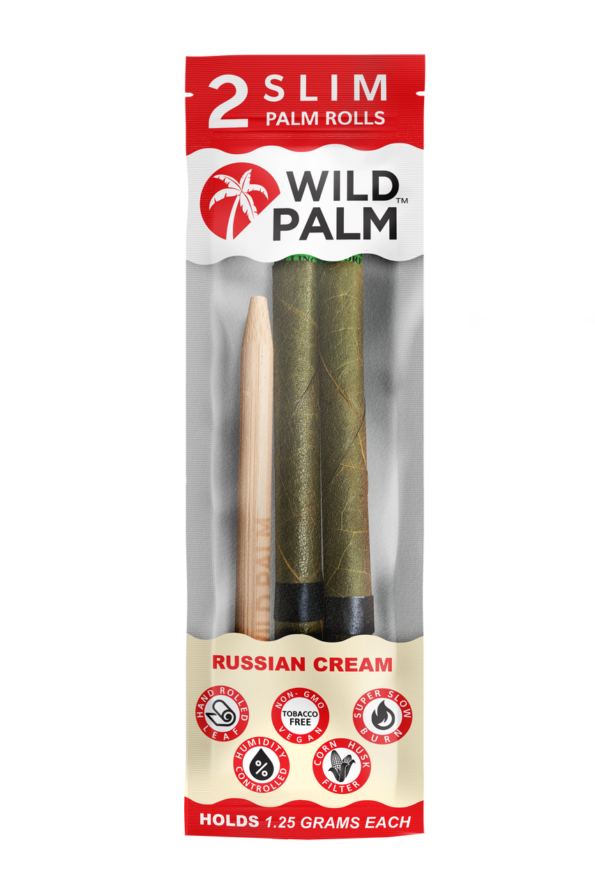 Wild Hemp Slim Palm Rolls 20pk - Russian Cream