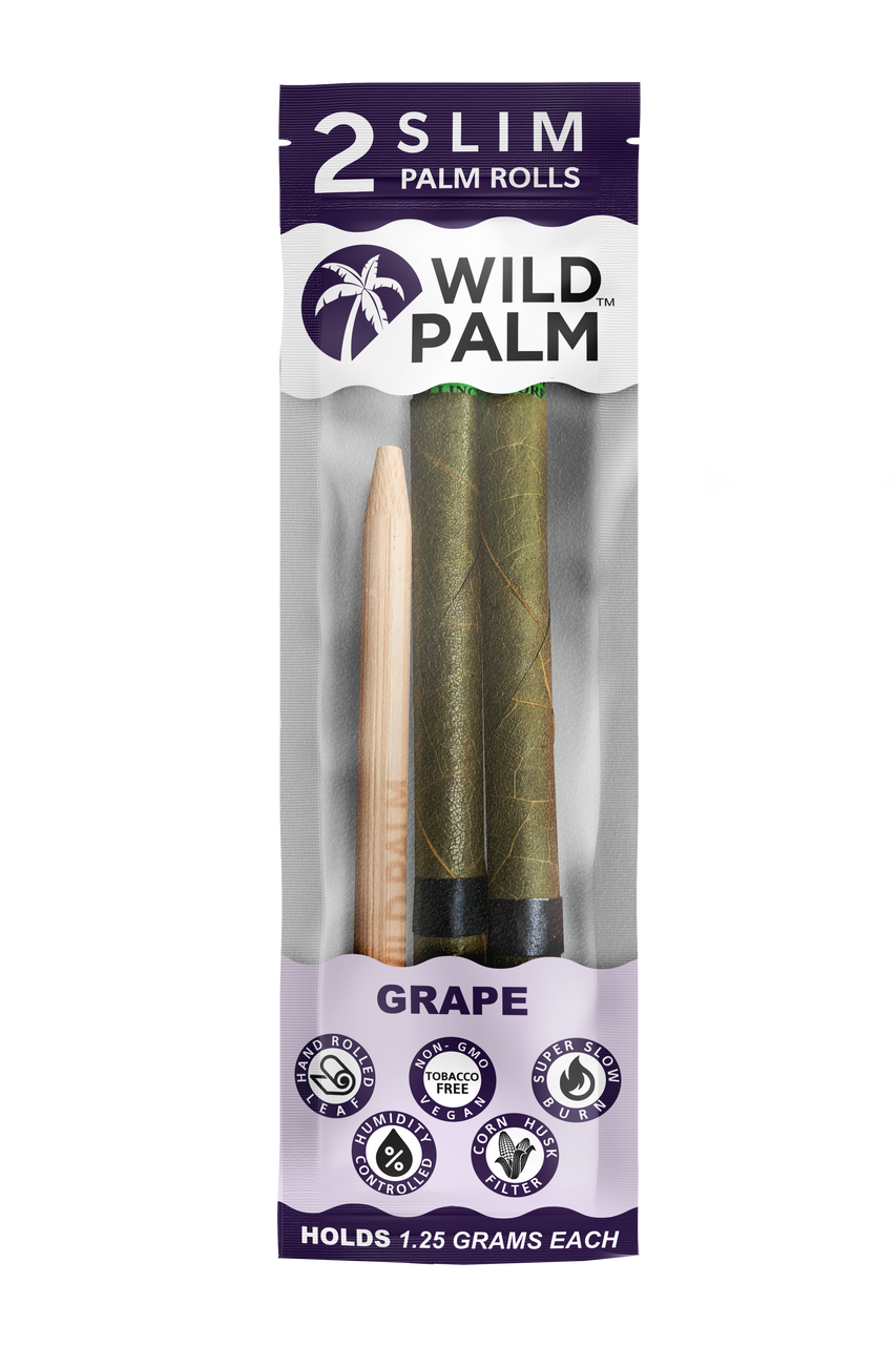 Wild Hemp Slim Palm Rolls 20pk - Grape