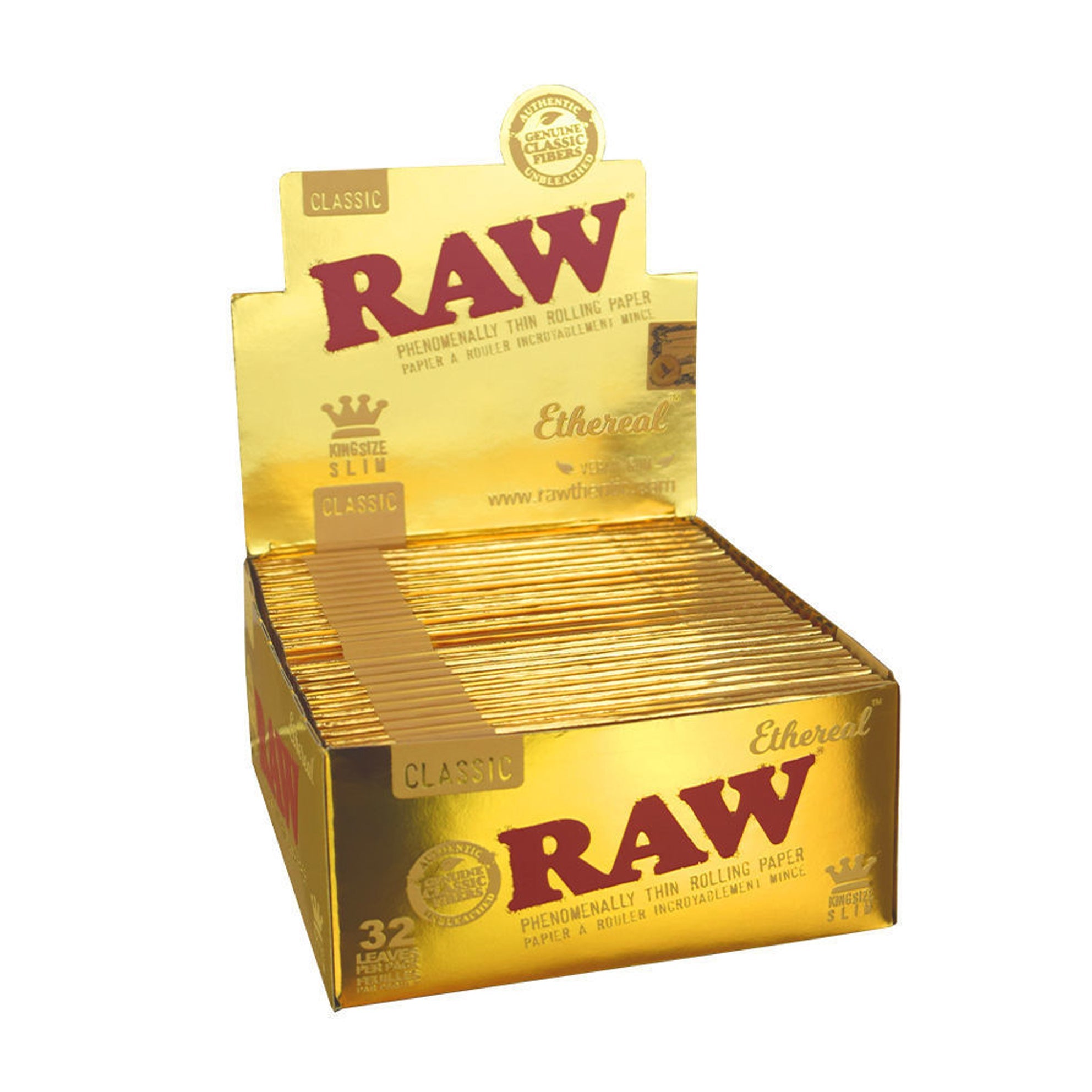 Raw Classic Ethereal King Wide Rolling Paper 50ct Box