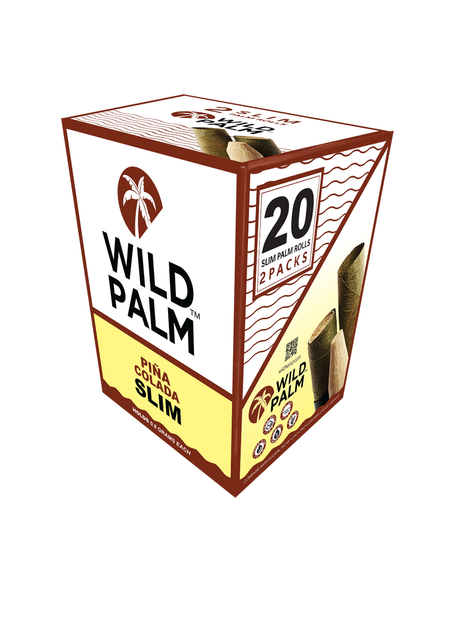 Wild Hemp Slim Palm Rolls 20pk - Pina Colada