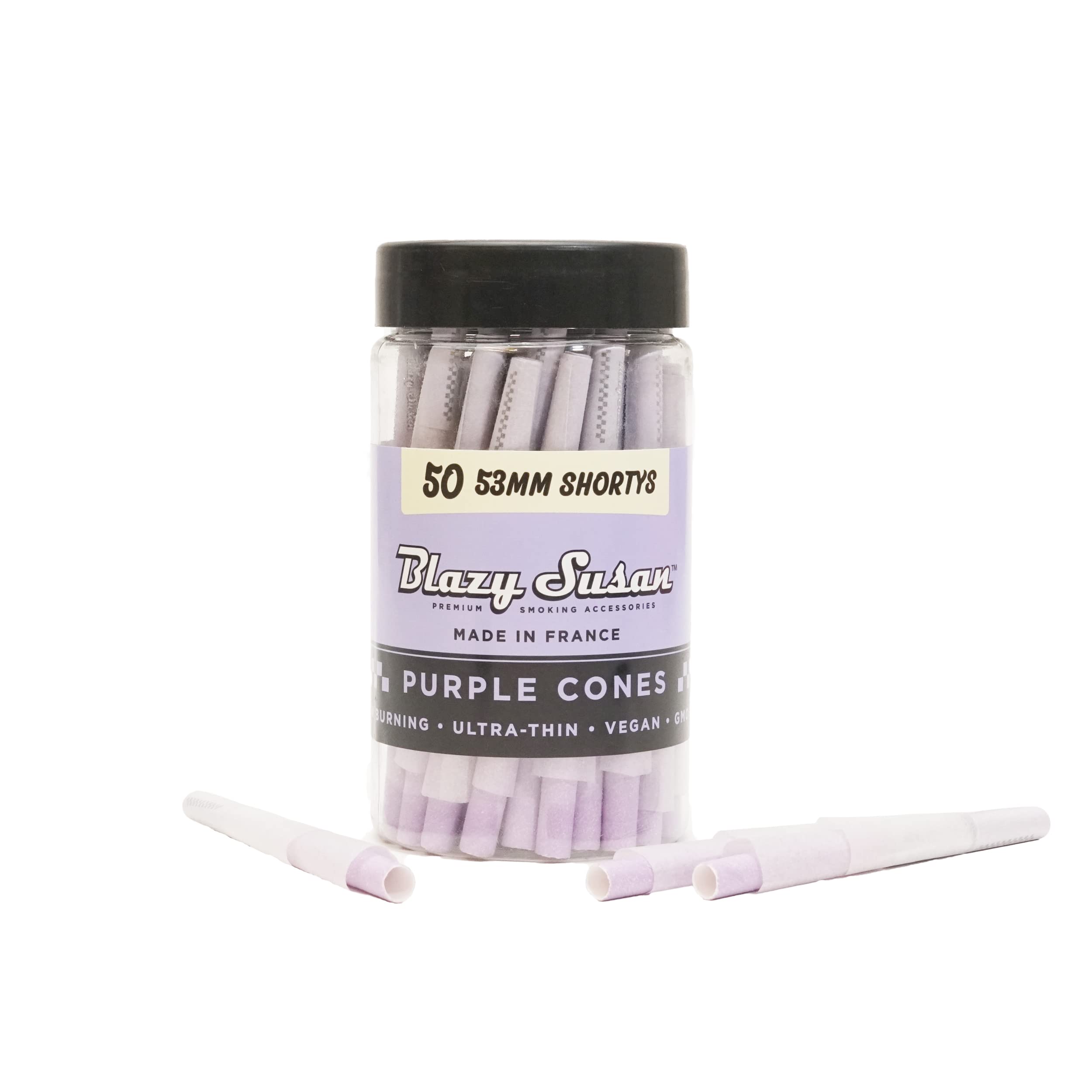 Blazy Susan Cones | Purple 53mm | 50ct Jar