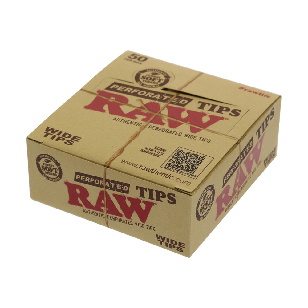 Raw Tips Wide Perforated Tips 50ct Box