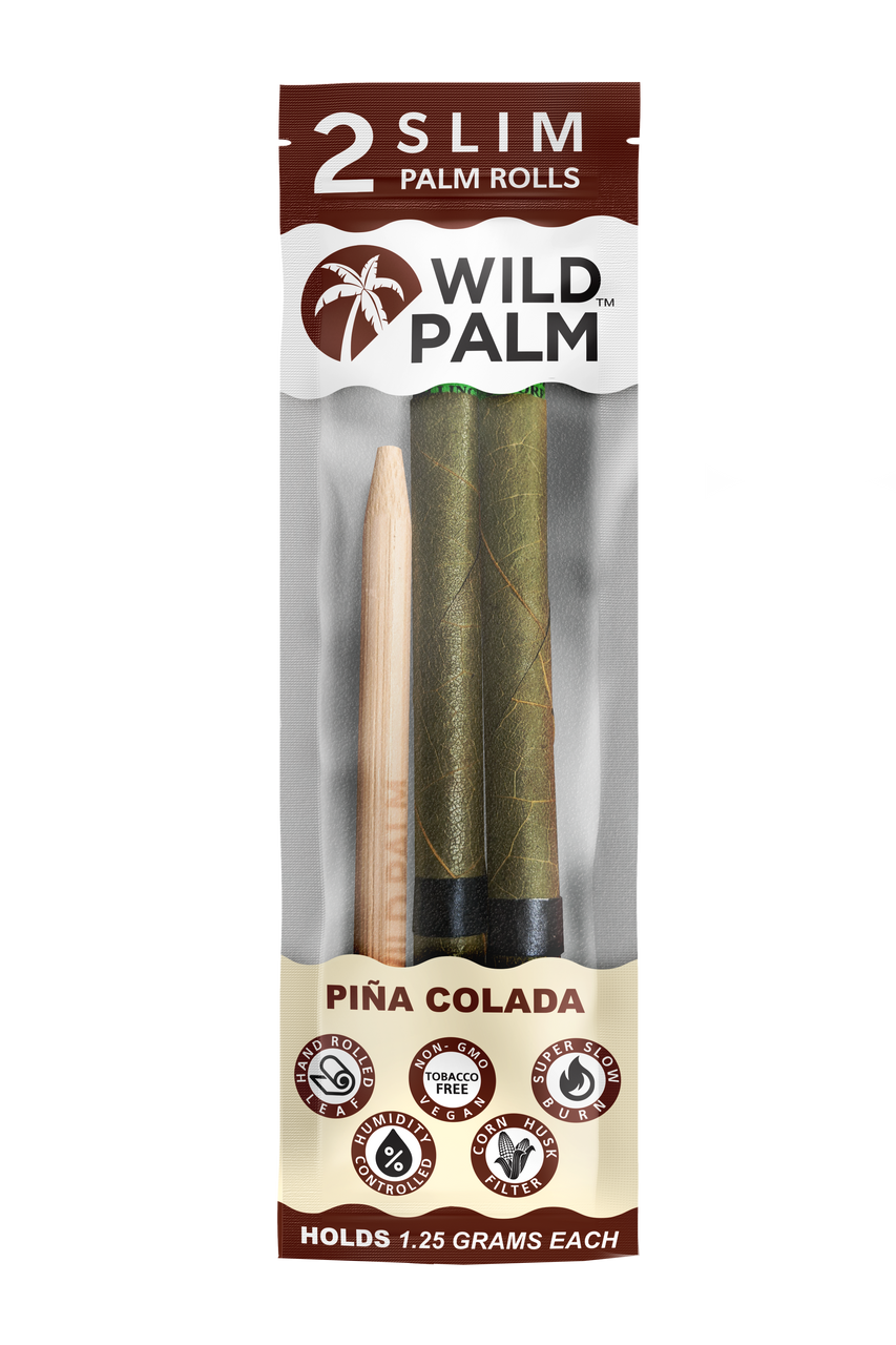 Wild Hemp Slim Palm Rolls 20pk - Pina Colada