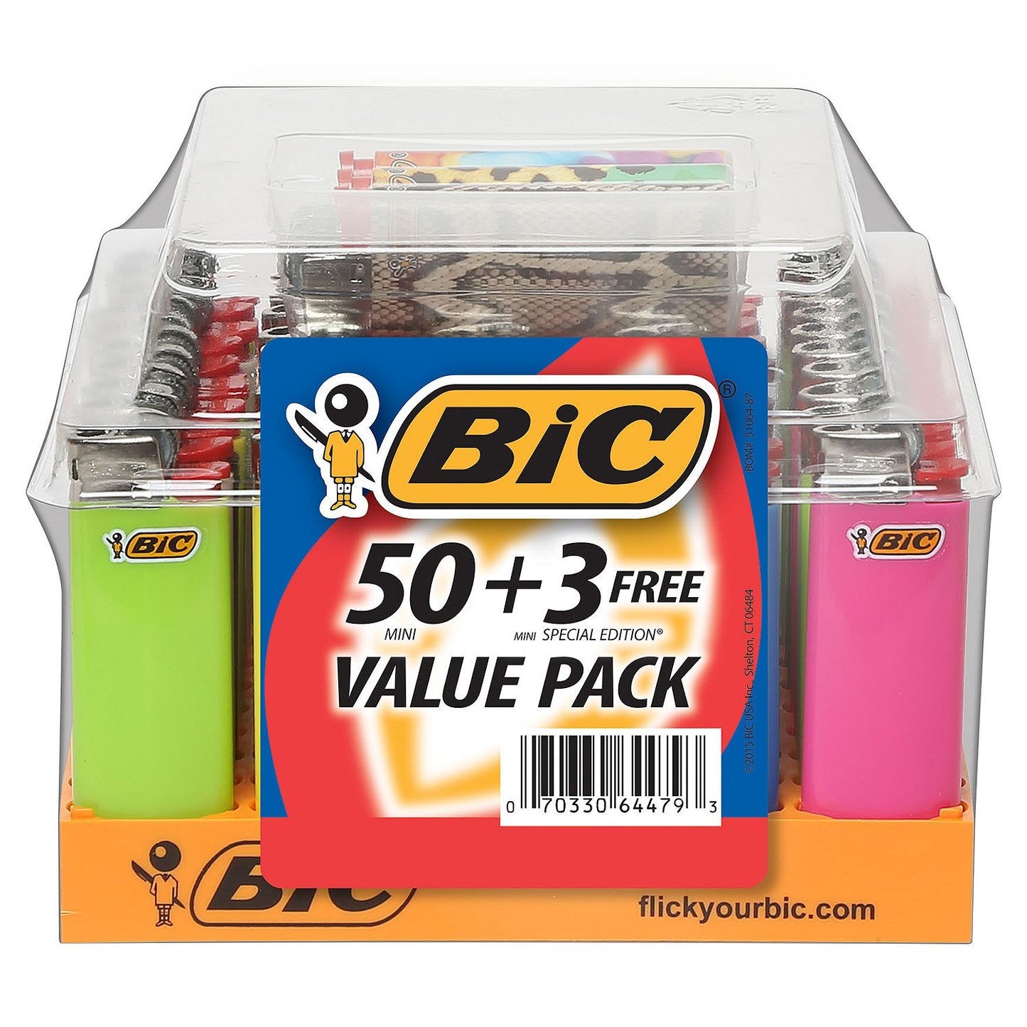 BIC Lighter Mini Value Pack 50+(3)