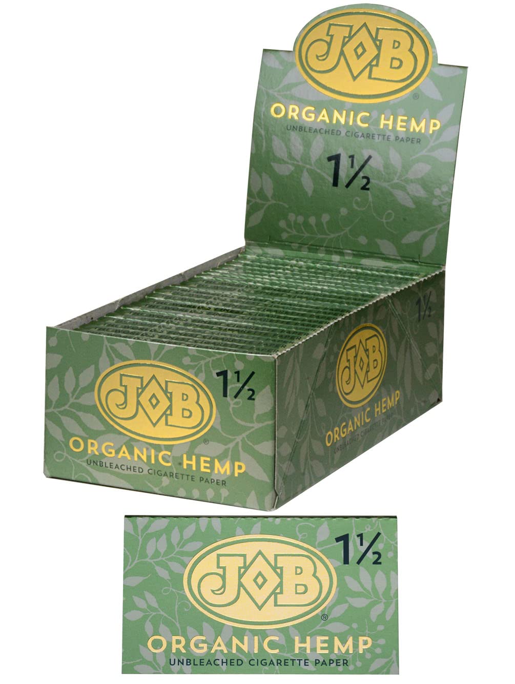 Job Organic Hemp 1 1/2 Cigarette Paper 24ct Box