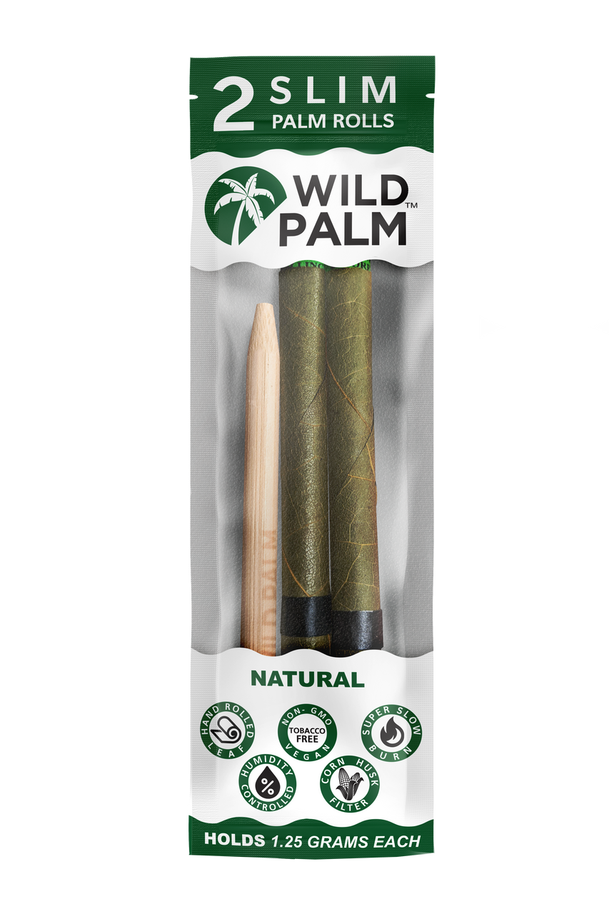 Wild Hemp Slim Palm Rolls 20pk - Natural Flavor