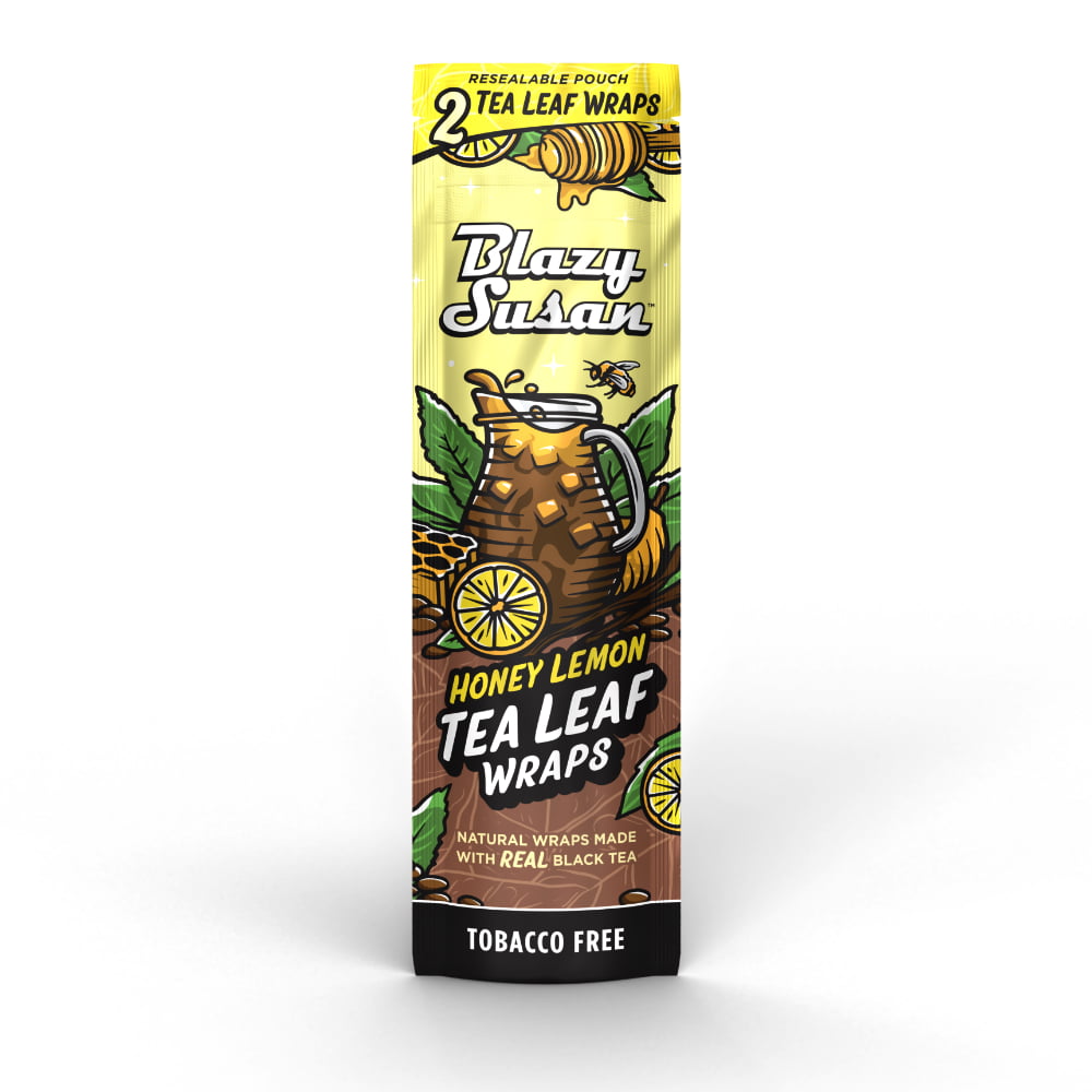 Blazy Susan | Tea Leaf Wraps | Honey Lemon | 2 Per Pack | 25ct Box