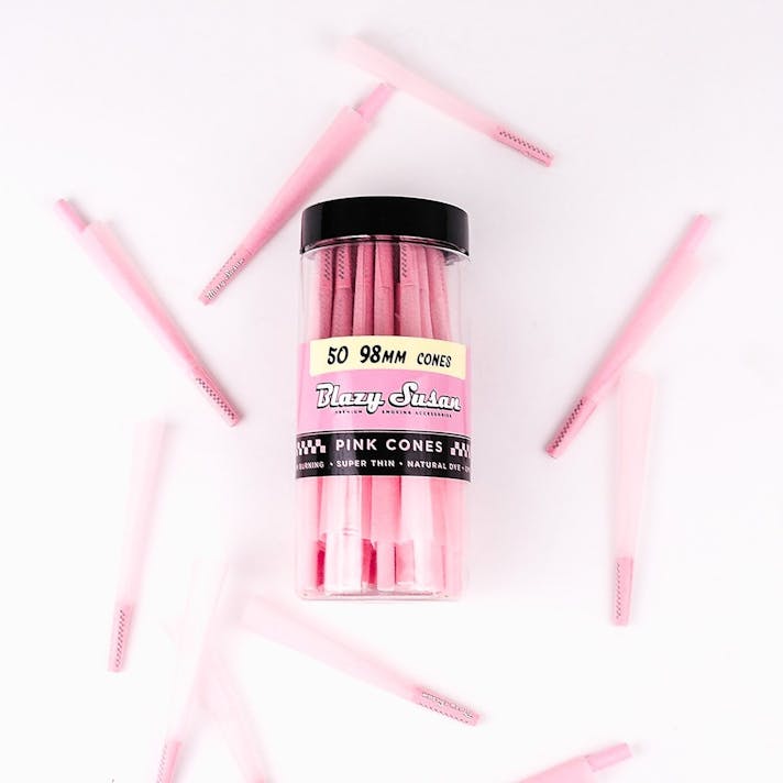 Blazy Susan Cones | Pink 98mm | 50ct Jar