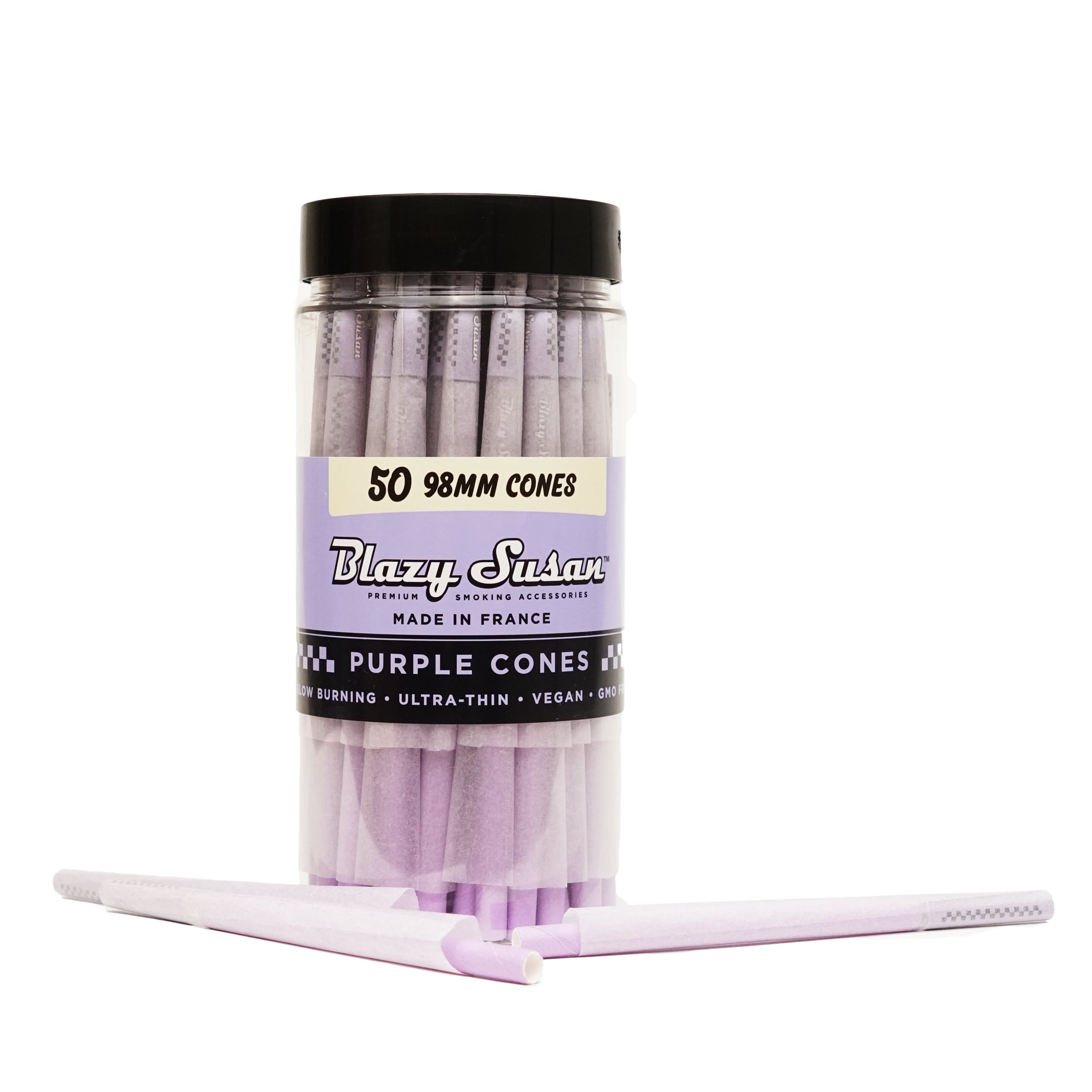 Blazy Susan Cones | Purple 98mm | 50ct Jar