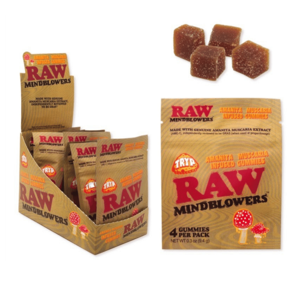 Raw Mushroom Gummies | Mindblowers 8pk | 4ct Box