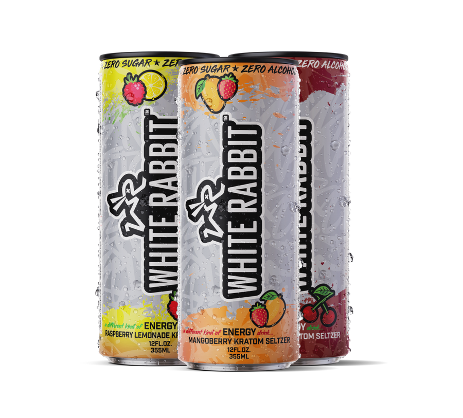 White Rabbit Energy Kratom Seltzer 12oz Can | · United Wholesale