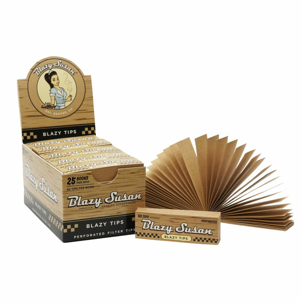 Blazy Susan Filter Tips | Unbleached | 25ct Box