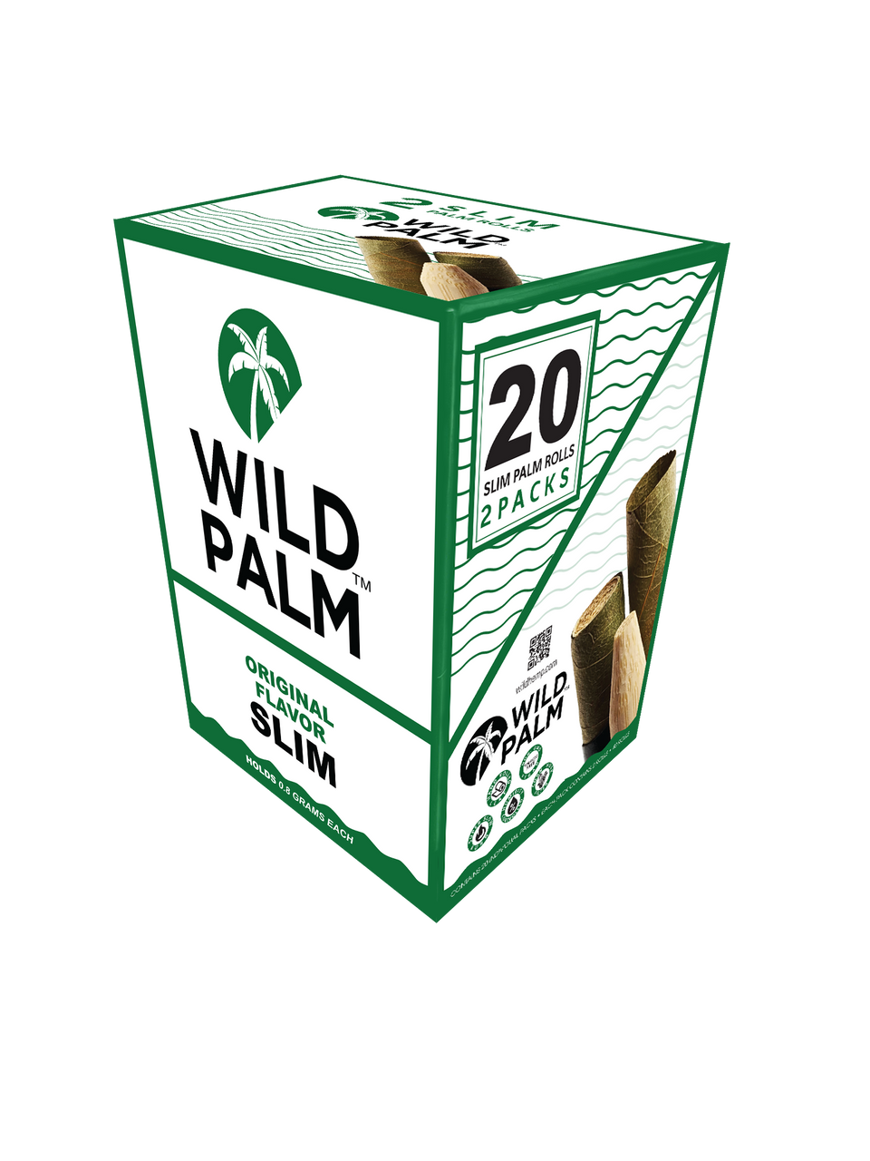 Wild Hemp Slim Palm Rolls 20pk - Natural Flavor