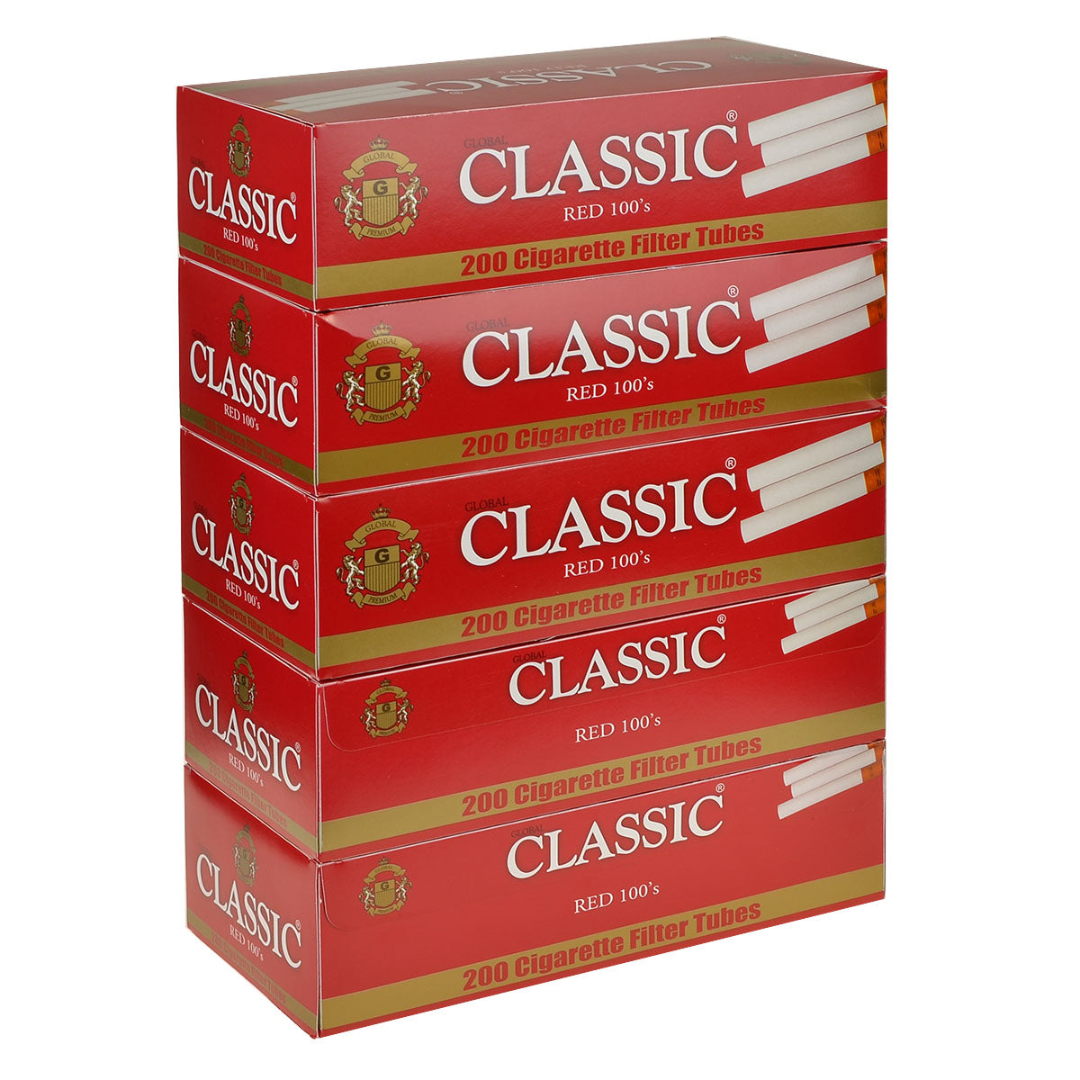 Tubes Classic 100's | 5ct | Red