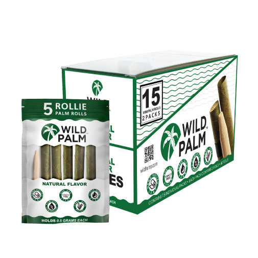 Wild Hemp Rollie Wild Palm Rolls 15pk - Natural Flavor