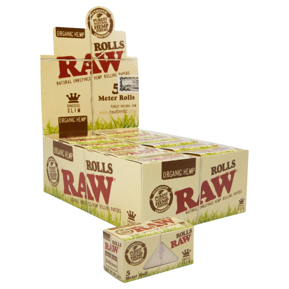 Raw Organic Hemp KG Slim 5 Meter Roll 24ct Box