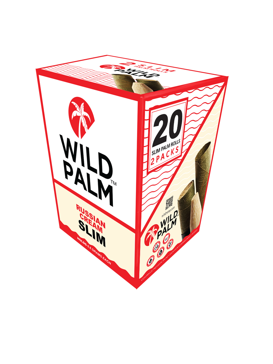 Wild Hemp Slim Palm Rolls 20pk - Russian Cream