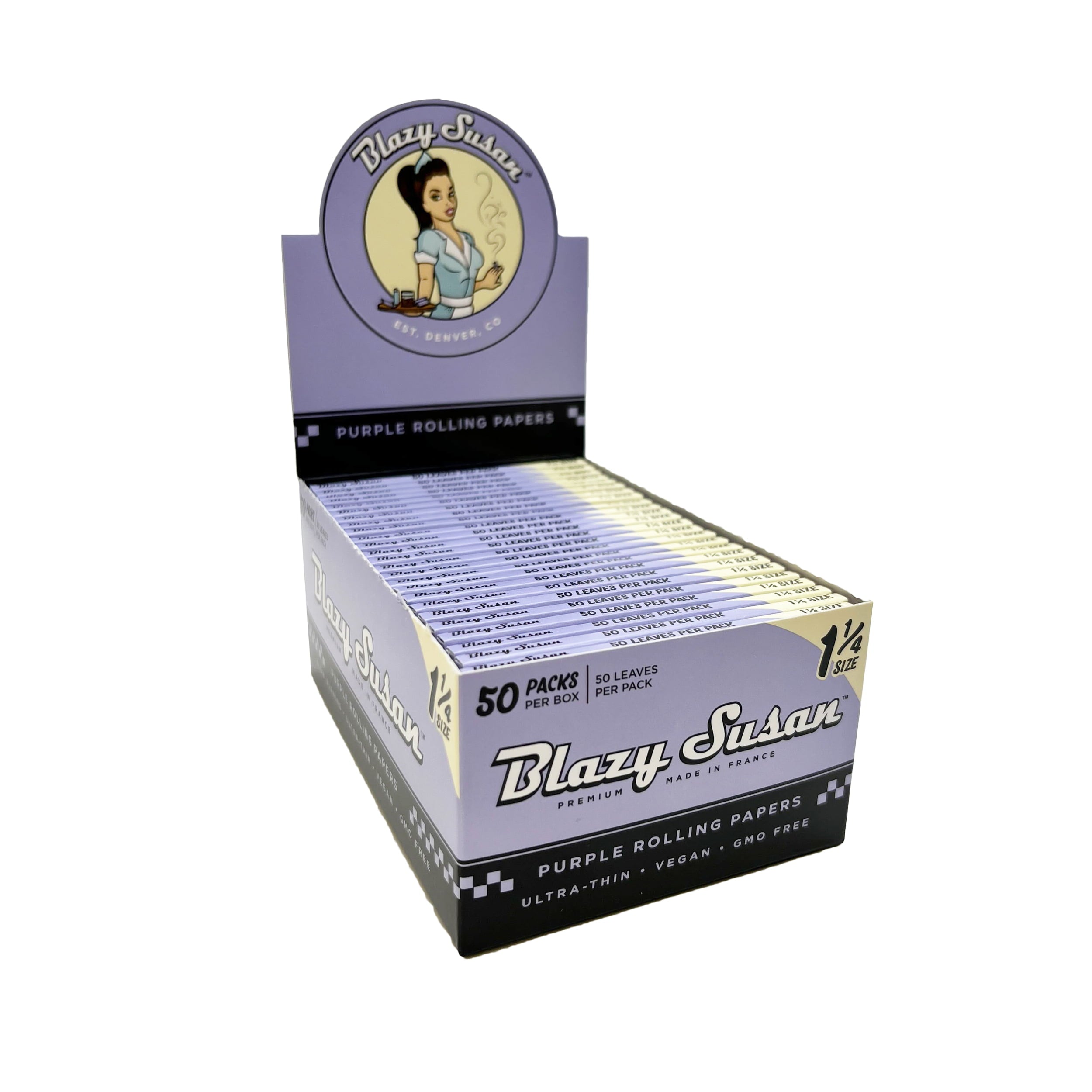 Blazy Susan Papers | Purple 1 1/4 | 50ct Box