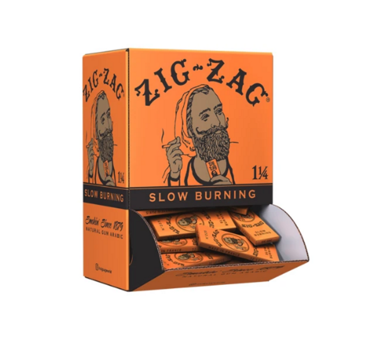 Zig Zag Papers | French Orange 1 1/4 | 48ct Promo Display