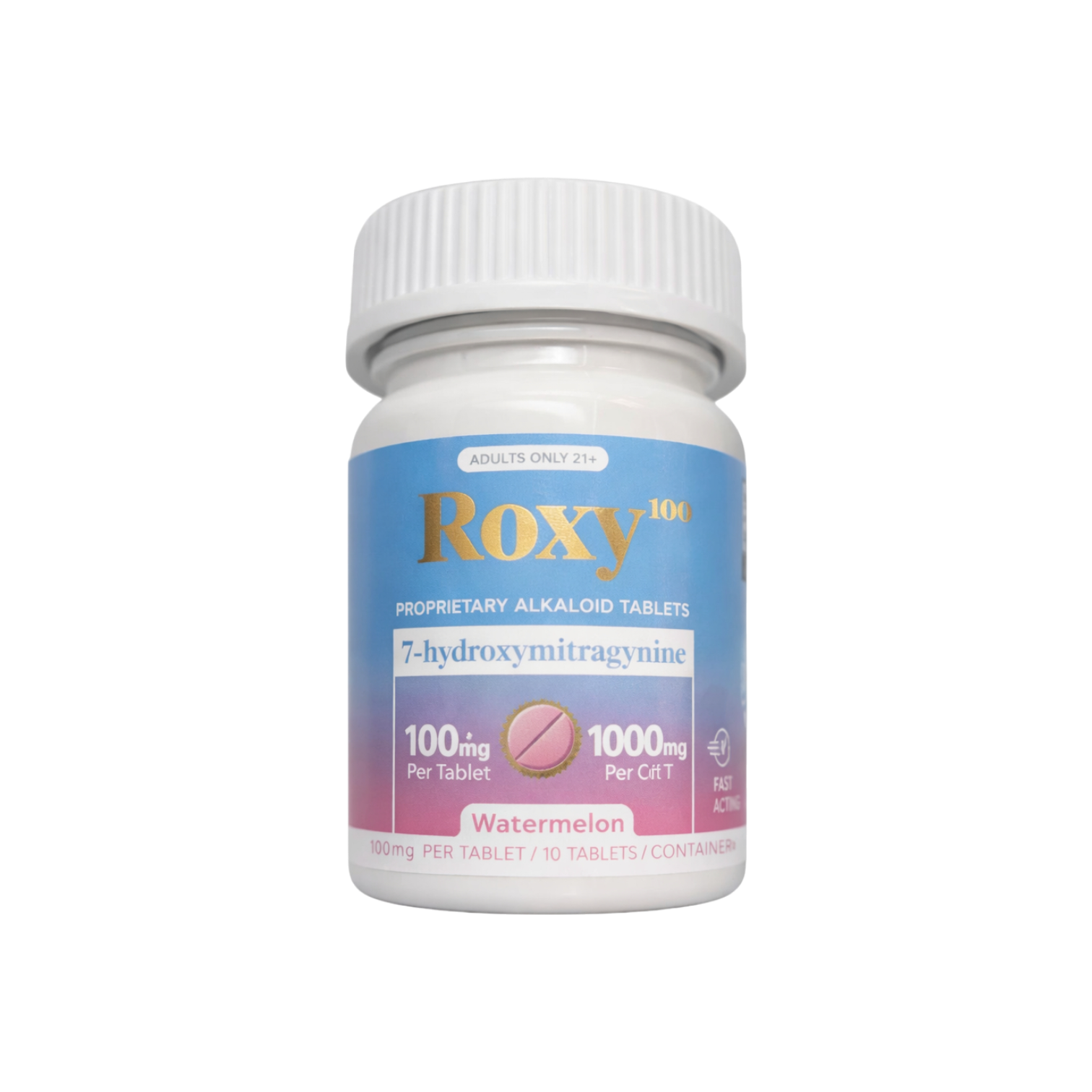 Roxy 7 Hydroxy 10ct Jar 100mg Per Tab (1000mg Per Jar) |