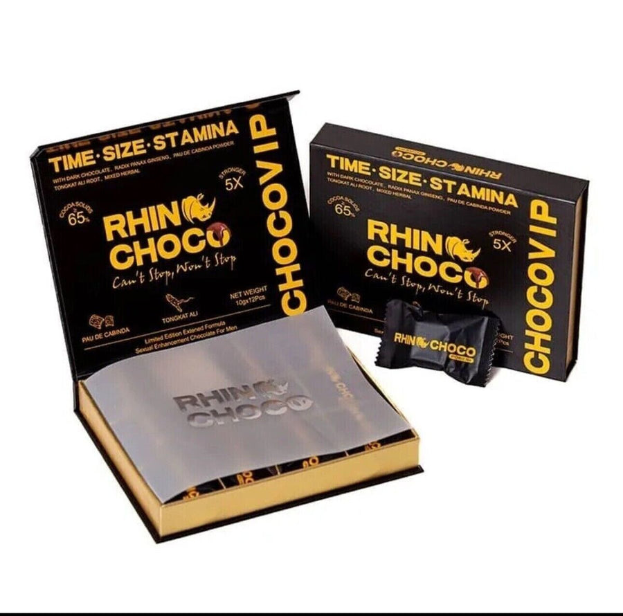 Rhino Male Enhancement Choco Bar 10G 12ct Box