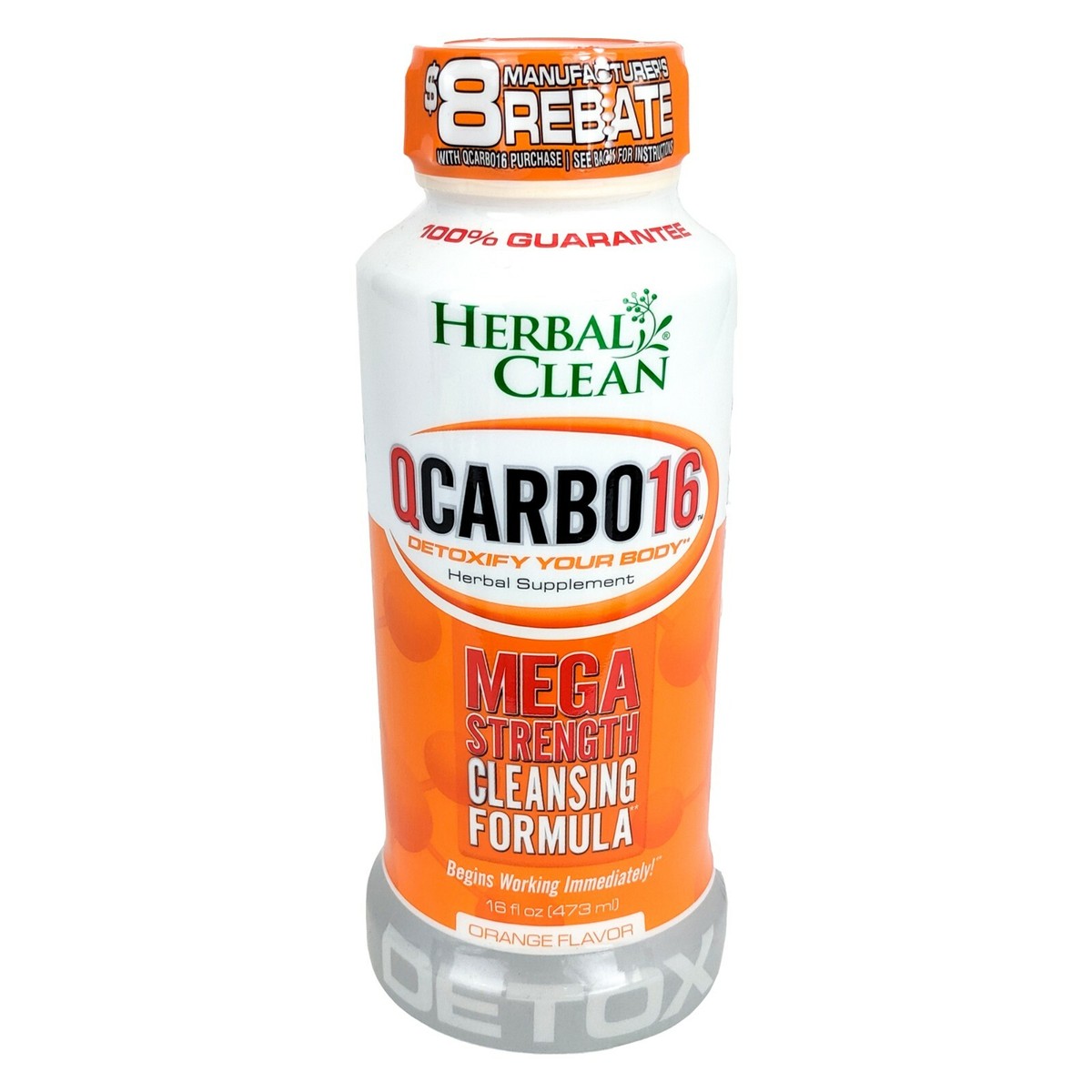Herbal Clean QCarbo Premium Detox Drink 16oz |