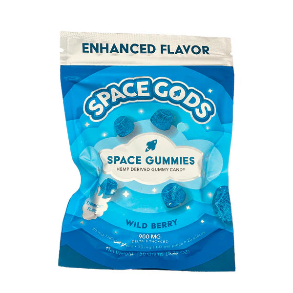 Space Gods Gummies | Delta -9 CBD 900mg | 5ct Box |