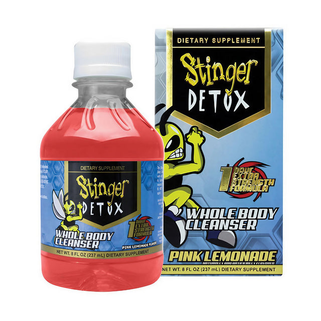 Stinger Detox Pink Lemonade 8oz Bottle